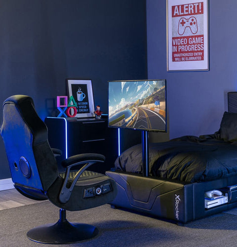 Oracle Gaming Bed with TV Mount, Twin - X Rocker