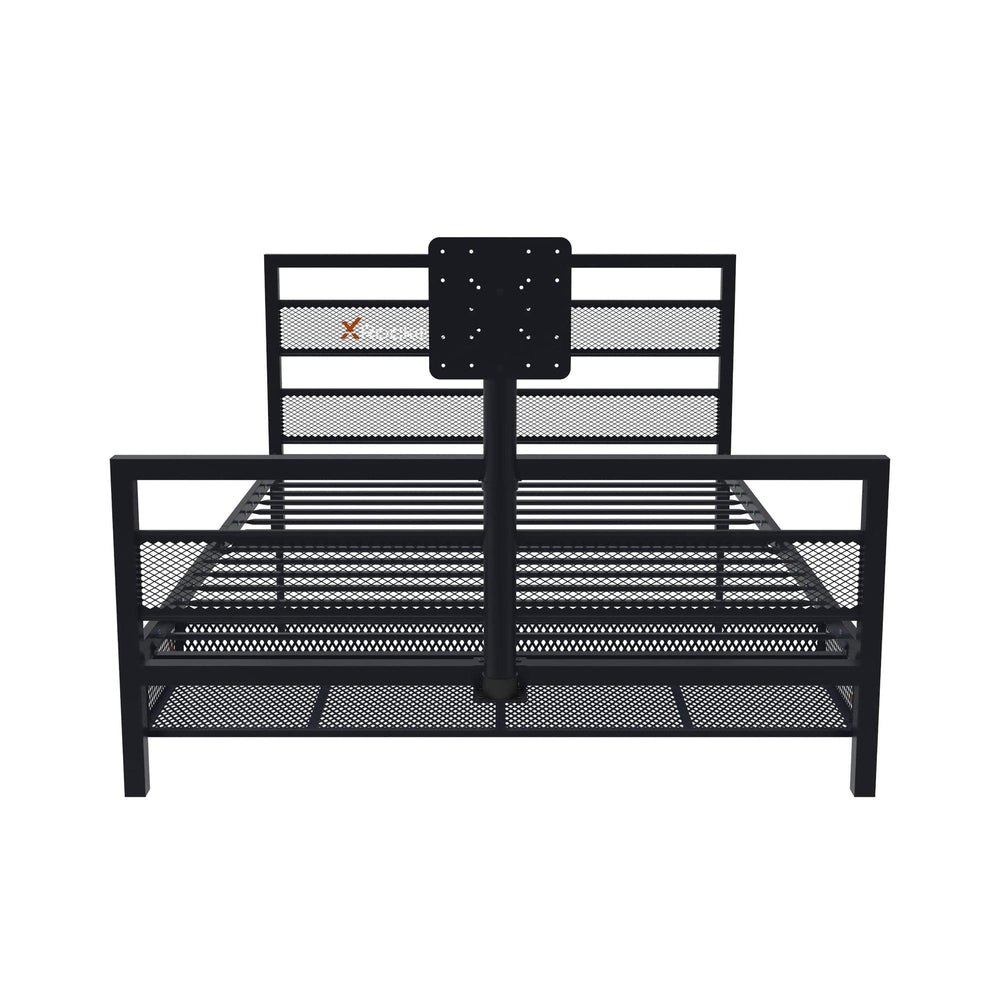 Basecamp LED Gaming Bed with XL TV Mount, Black, Full - X Rocker
