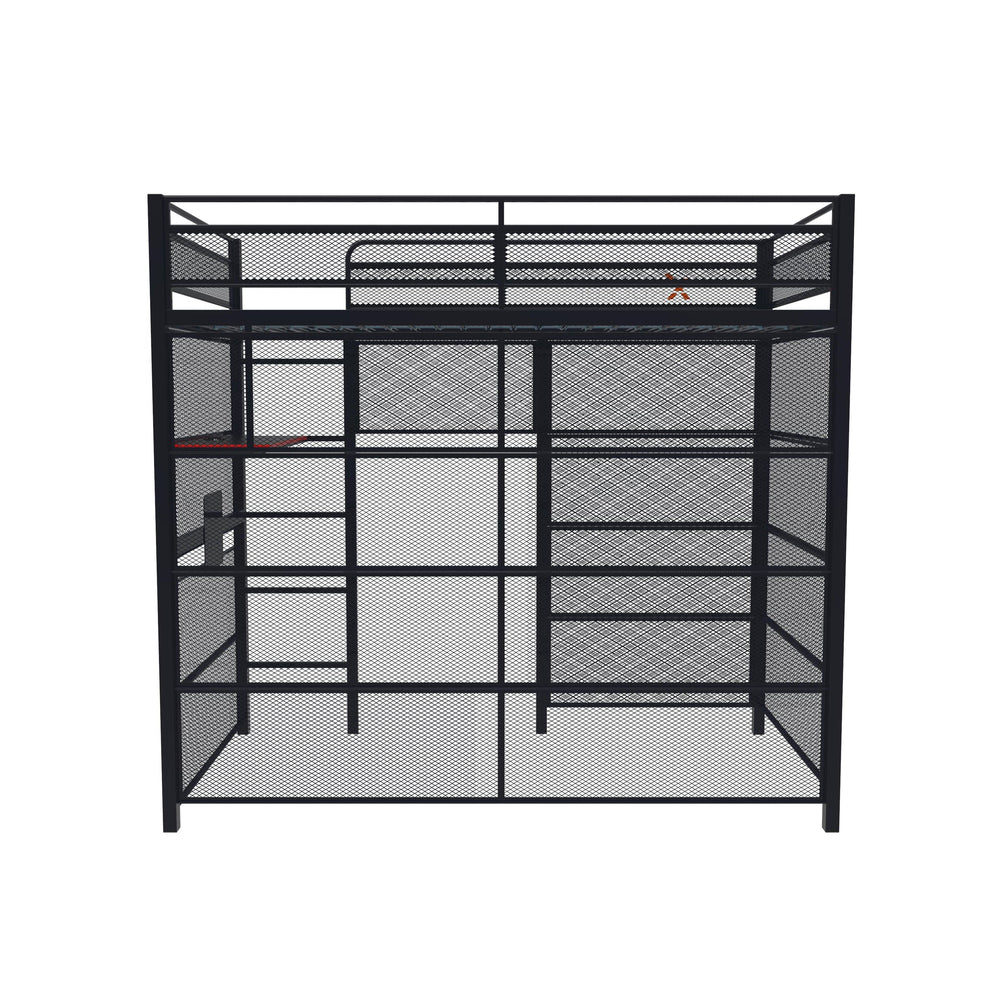 Battle Den Gaming Bunk Bed, Black - X Rocker