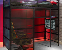 Battle Den Gaming Bunk Bed, Black - X Rocker
