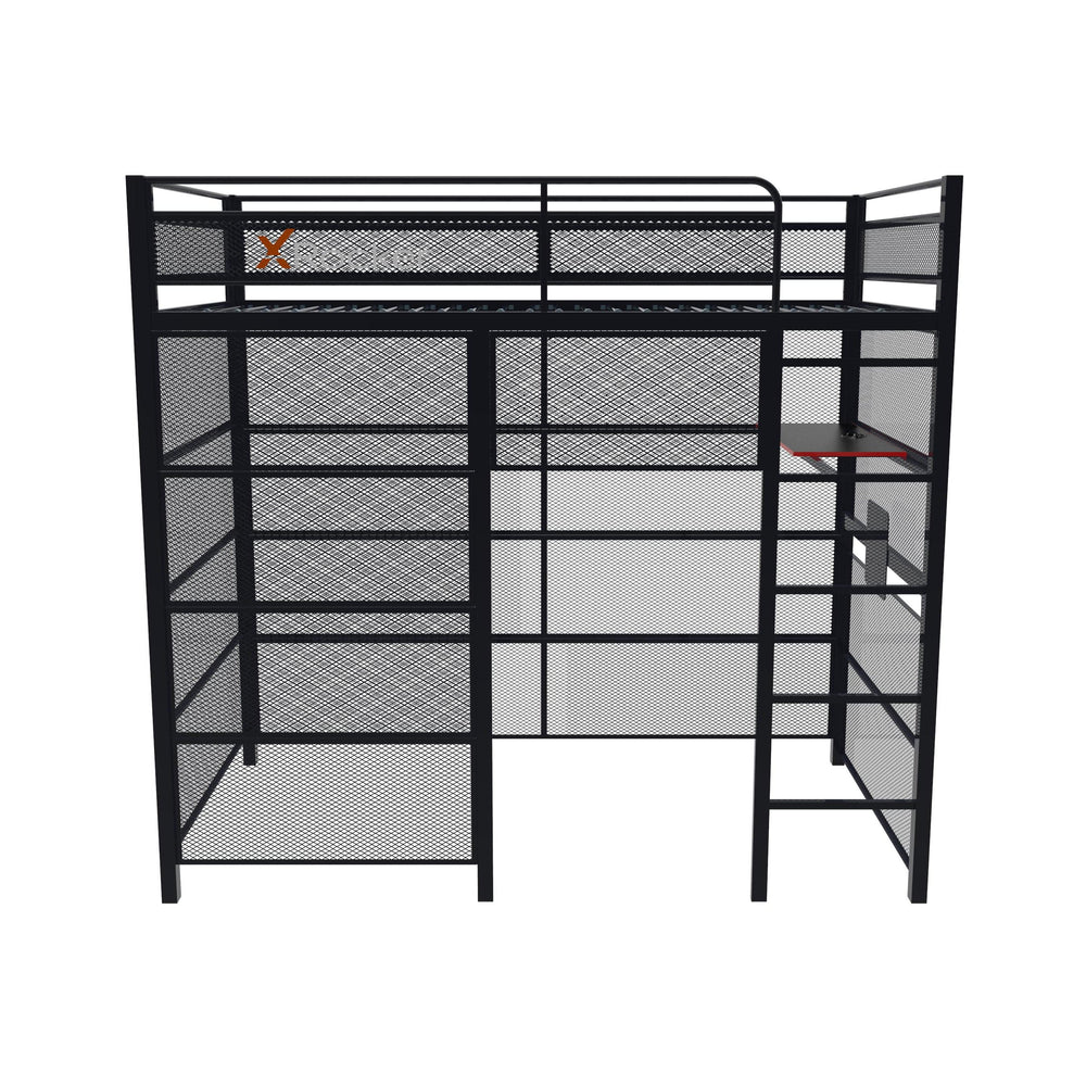 Battle Den Gaming Bunk Bed, Black - X Rocker