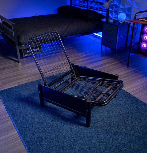 Convertible Battle Chair with Cushion, Grey - X Rocker