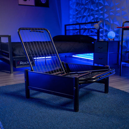 Convertible Battle Chair with Cushion, Grey (Copy) - X Rocker