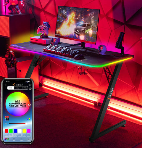 XL 55" Neo Motion LED Gaming Desk - X Rocker