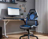 Venom PC Office Gaming Chair, Blue/Black - X Rocker