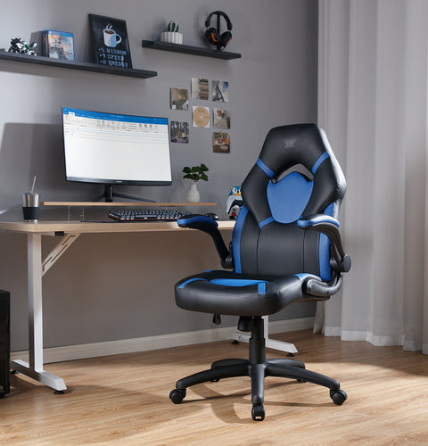 Venom PC Office Gaming Chair, Blue/Black - X Rocker