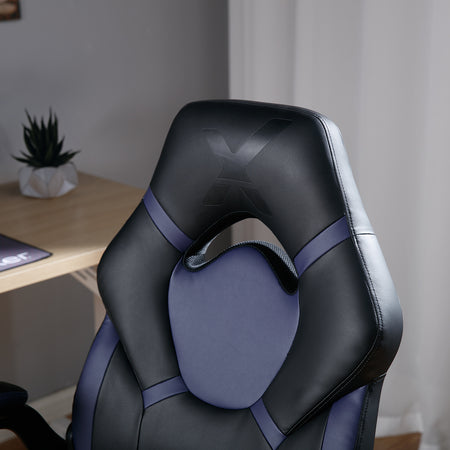 Venom PC Office Gaming Chair, Purple/Black - X Rocker