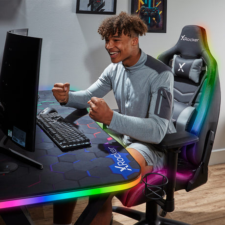 XL 55" Neo Motion LED Gaming Desk - X Rocker