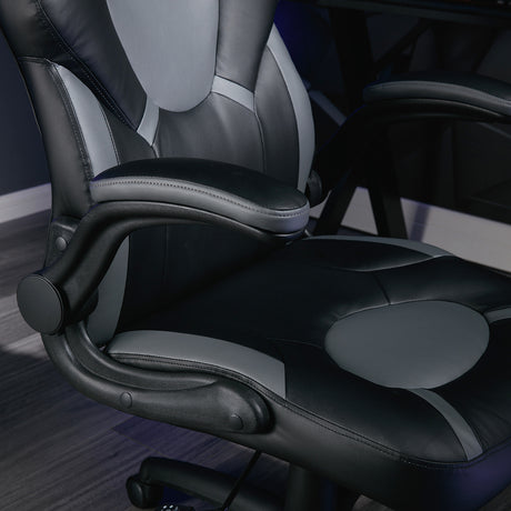 Venom PC Office Gaming Chair, Grey/Black - X Rocker