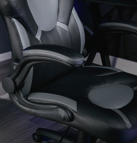 Venom PC Office Gaming Chair, Grey/Black - X Rocker