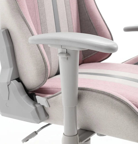 Mysa Office Gaming Chair, Pink, Gray Base - X Rocker