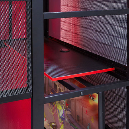 Battle Den Gaming Bunk Bed, Black - X Rocker