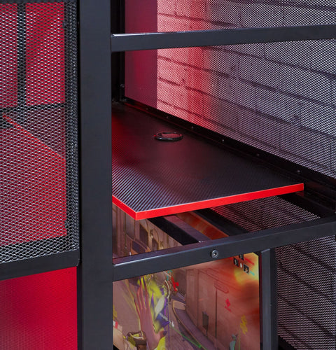 Battle Den Gaming Bunk Bed, Black - X Rocker