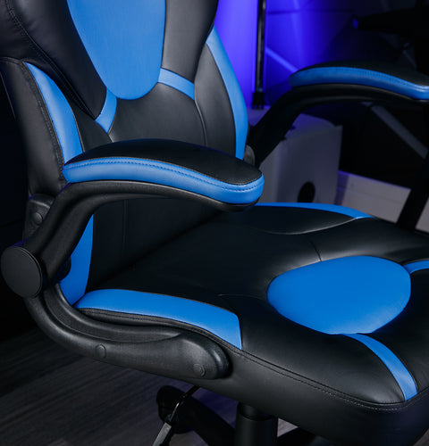 Venom PC Office Gaming Chair, Blue/Black - X Rocker
