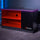 Carbon-Tek TV Stand with LED, Gray/Red - X Rocker