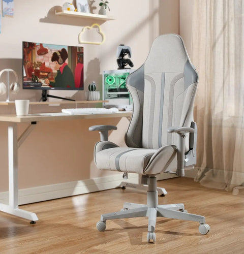 Mysa Office Gaming Chair, Gray, Gray Base - X Rocker