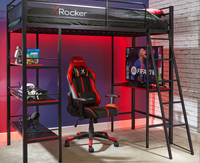 Fortress Gaming Bunk with Desk - X Rocker