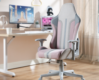 Mysa Office Gaming Chair, Pink, Gray Base - X Rocker