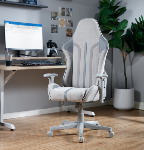 Mysa Office Gaming Chair, Gray, Gray Base - X Rocker