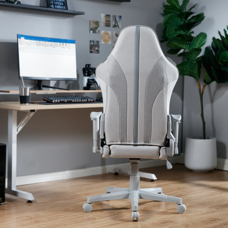 Mysa Office Gaming Chair, Gray, Gray Base - X Rocker