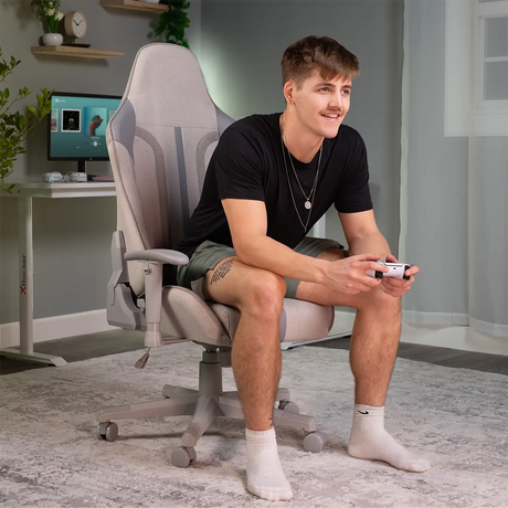 Mysa Office Gaming Chair, Gray, Gray Base - X Rocker