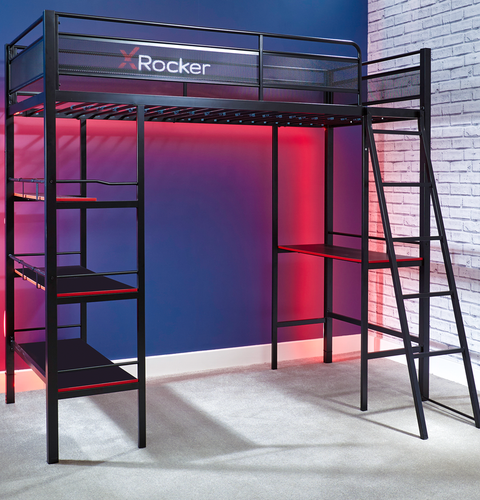 Fortress Gaming Bunk with Desk - X Rocker